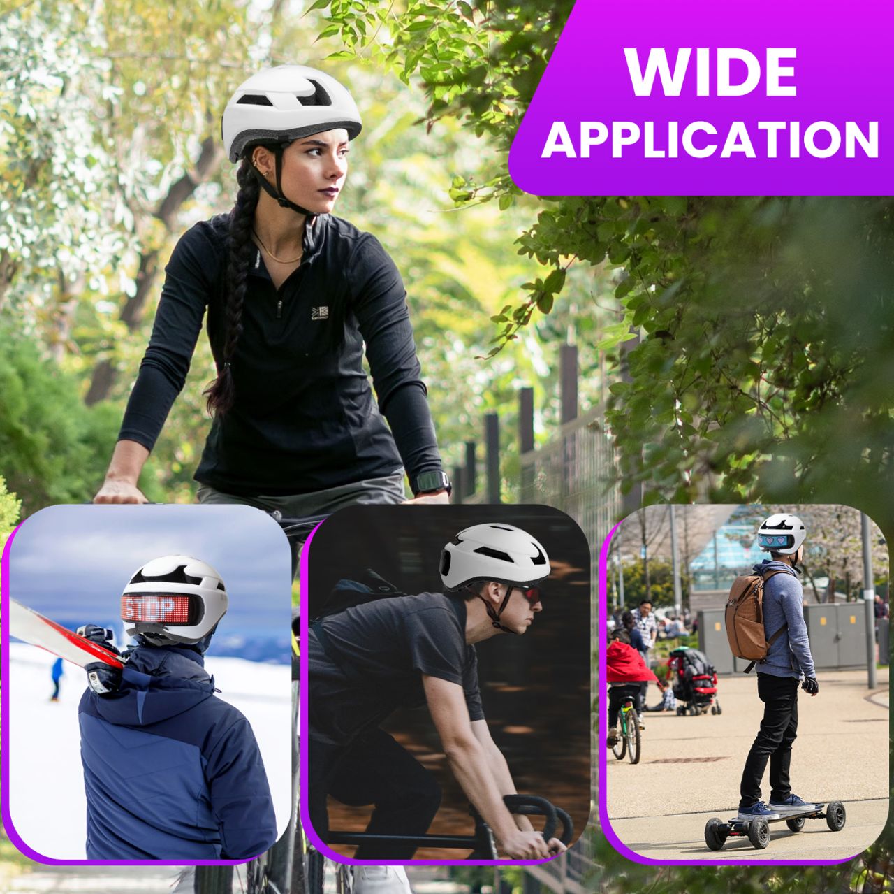 BLUETOOTH LED HELMET