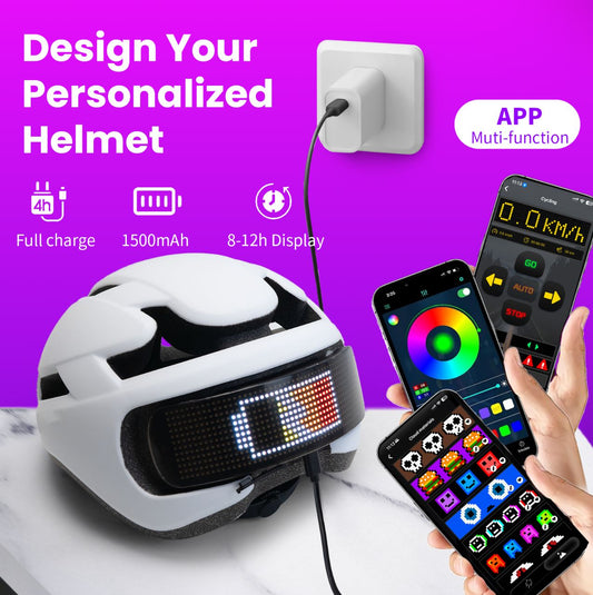 BLUETOOTH LED HELMET
